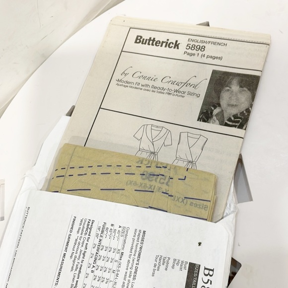 NEW Butterick Sewing Pattern‎ B5898 Womens Dress Sz Xxl-6X Uncut Factory Folded - Picture 5 of 5